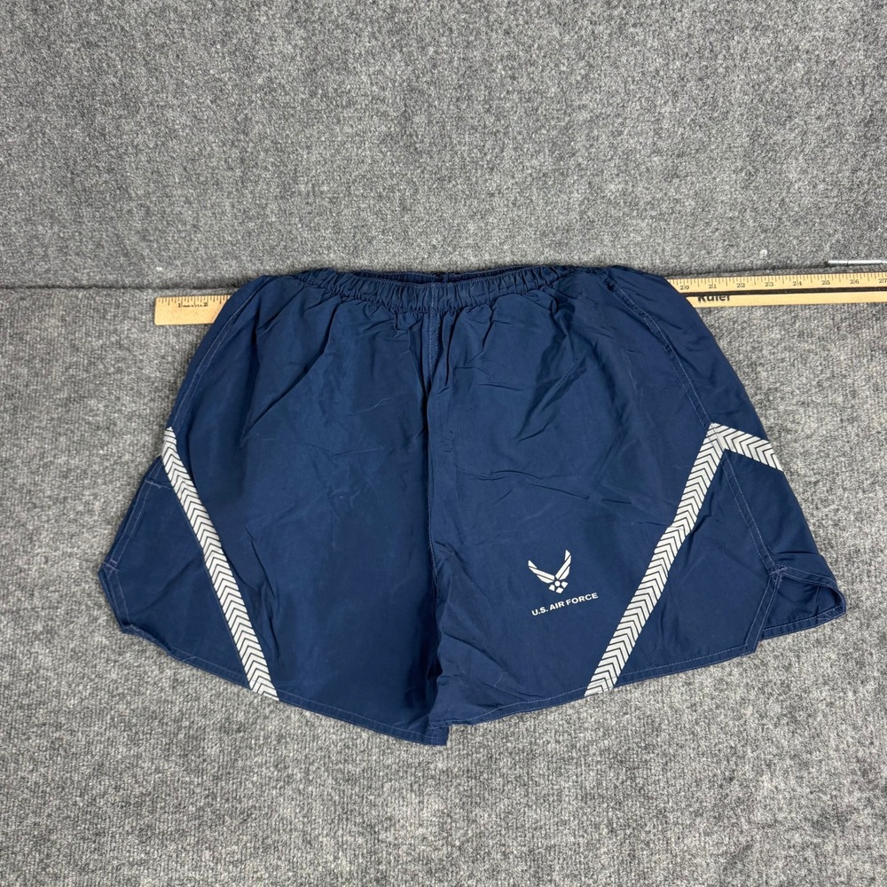 U.S. Air Force Shorts Mens Size M Blue PT Athletic Military Training Reflective